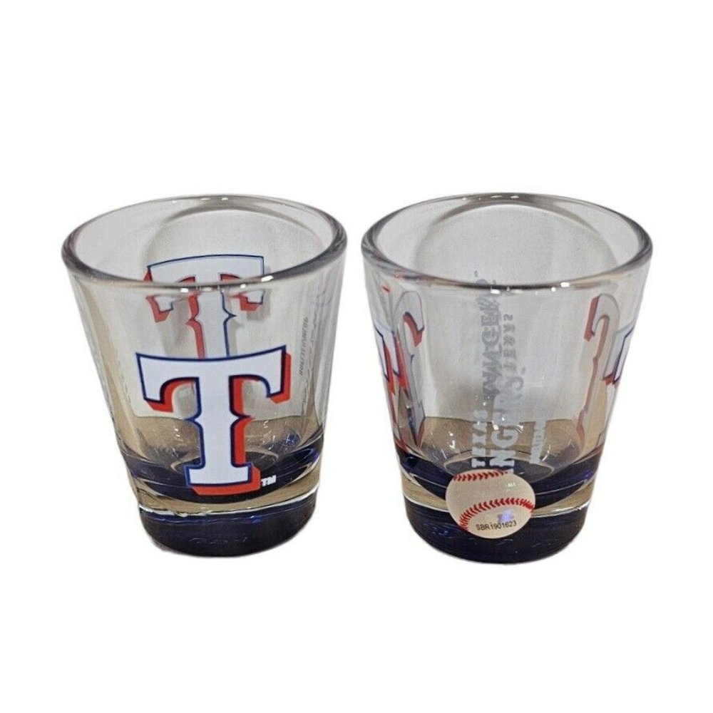 One Shot Glass Texas Rangers Team Shot Glass Larger Logo 2oz Licensed MLB New